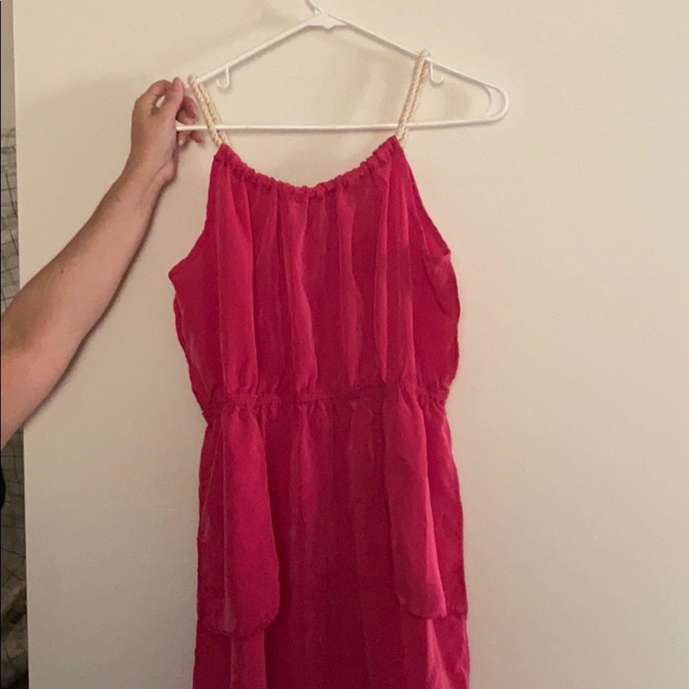 Pink halter dress